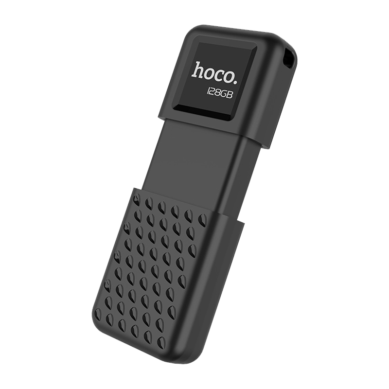 Флеш-накопитель HOCO UD6 128GB USB2.0 пластик черный (1/30/240)