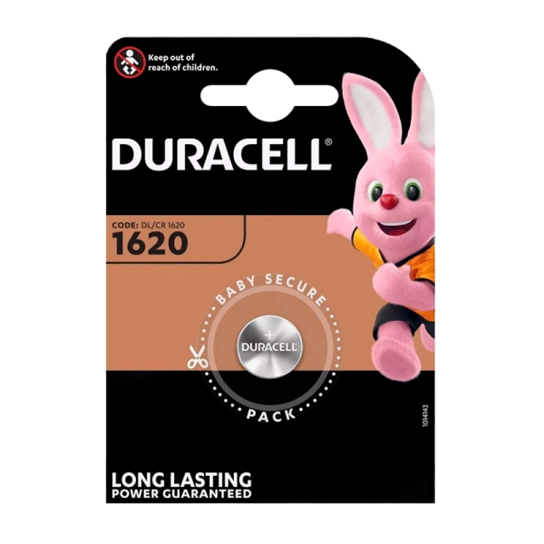 Батарейка Duracell CR1620 BL1 Lithium 3V (1/10/100)
