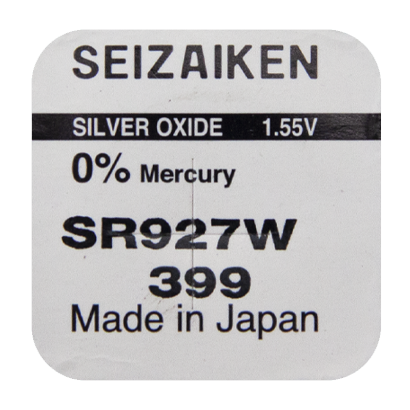 Батарейка SEIZAIKEN 399 (SR927W) Silver Oxide 1.55V (1/10/100/1000)