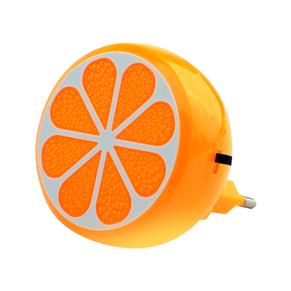Ночник Camelion NL-234 "Апельсин" 1LED 0.5W 4.5V в розетку оранжевый (1/24/72)