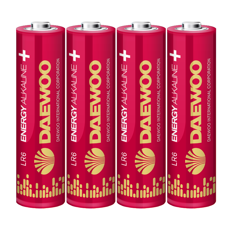 Батарейка Daewoo ENERGY LR6 AA Shrink 4 Alkaline 1.5V (4/96/384)