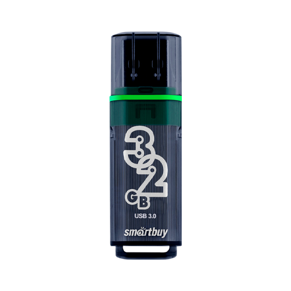 Флеш-накопитель Smartbuy Glossy 32GB USB3.0 пластик серый