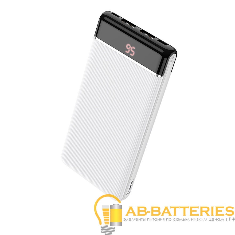 Внешний аккумулятор HOCO J59 10000mAh 2.0A 2USB/Type-C белый (1/44)