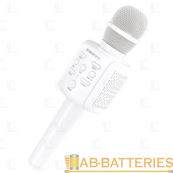 Микрофон Borofone BF1 динамический 72 дБ bluetooth 5.0 microSD белый (1/30)