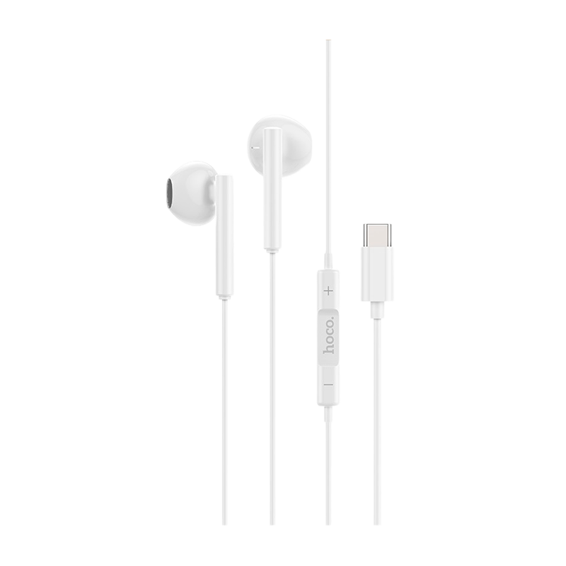Наушники вставные HOCO M65 с микр. Type-C (m) белый (1/20/120)