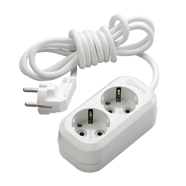 Удлинитель Makel 2р.С/З 3.0м 3x0.75мм² IP20 белый MGP113 (1/12)