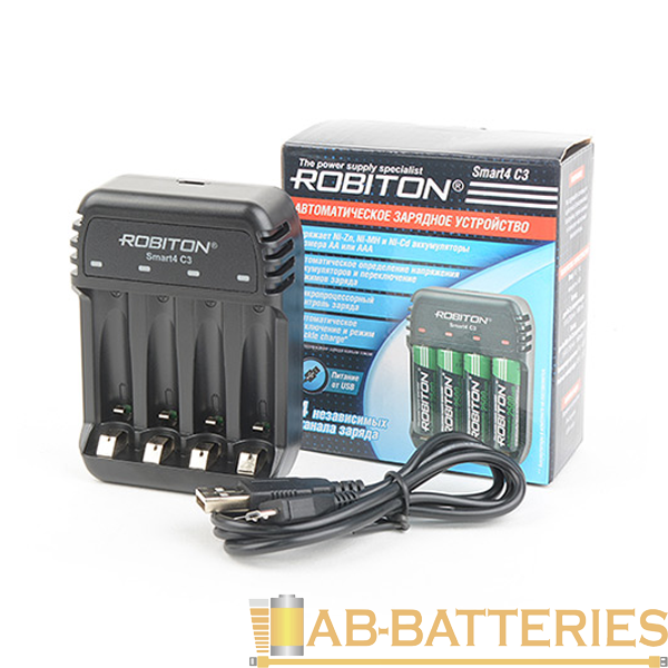 Зарядное устройство ROBITON Smart4 C3 U2-NZ/NC/MH-GV-CFPU