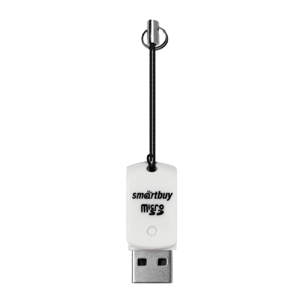 Картридер Smartbuy 706 USB2.0 microSD белый (1/20)