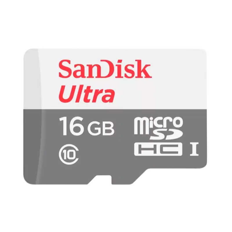 Карта памяти microSD SanDisk ULTRA 16GB Class10 UHS-I (U1) 80 МБ/сек без адаптера
