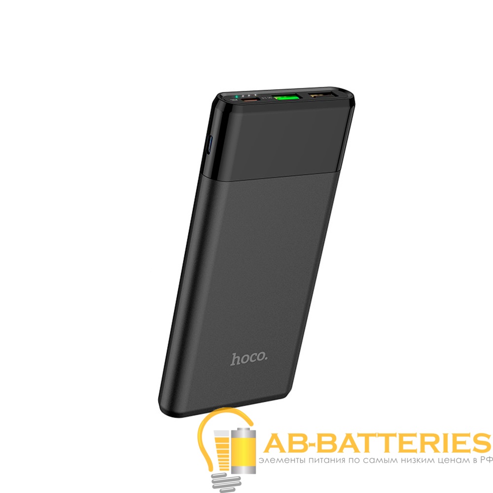 Внешний аккумулятор HOCO J58 10000mAh 2.0A 2USB/Type-C QC3.0 черный (1/37)