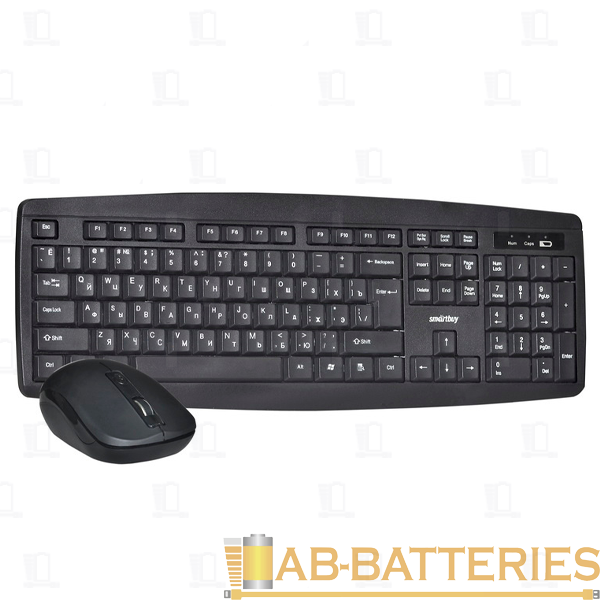Набор клавиатура+мышь беспроводной Smartbuy 212332AG черный (1/10)