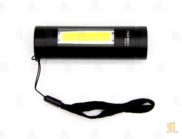 Фонарь универсальный Без бренда B519 COB от батареек 3 режима черный