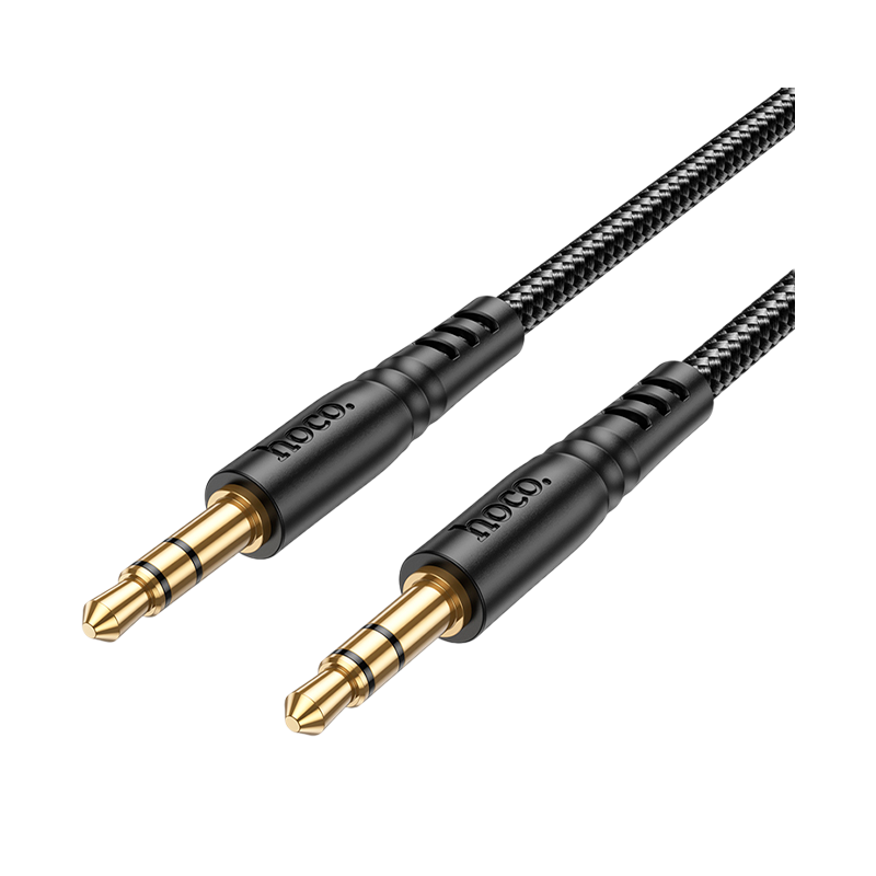 Кабель AUX HOCO UPA24 Jack 3.5mm (m)-Jack 3.5mm (m) 1.0м нейлон черный (1/420)