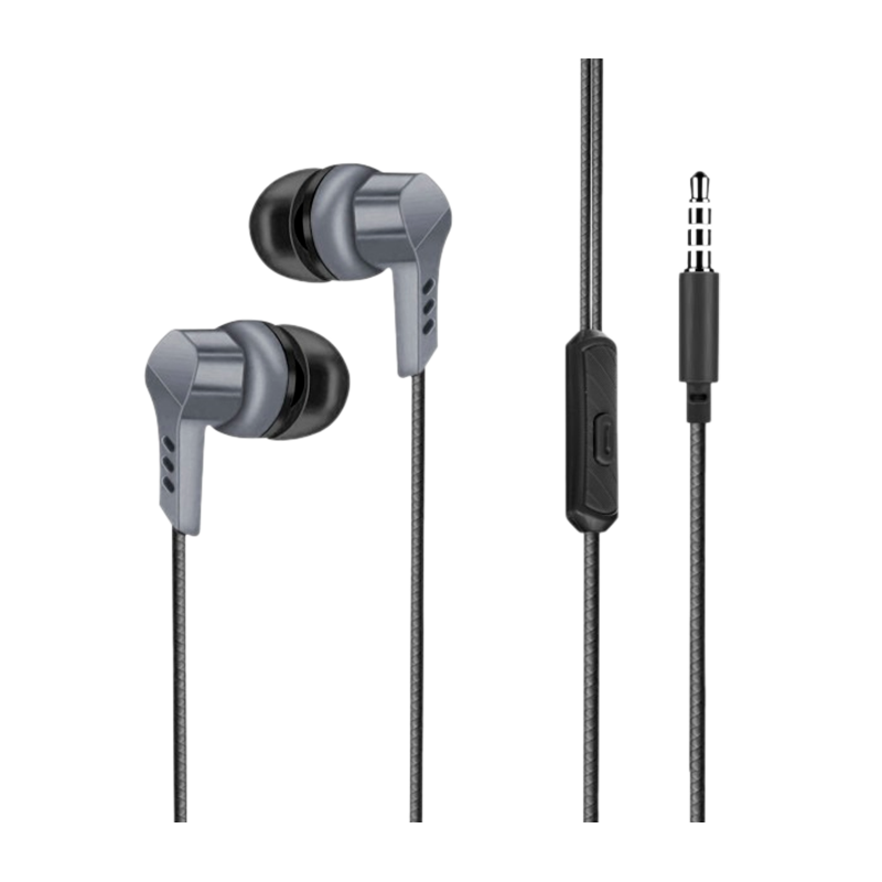 Наушники внутриканальные GFPower H01 с микр. черный (1/1000)