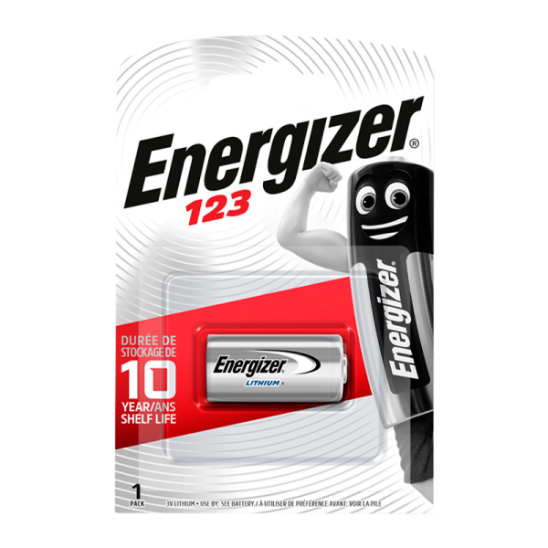 Батарейка Energizer CR123A BL1 Lithium 3V (1/6/60)