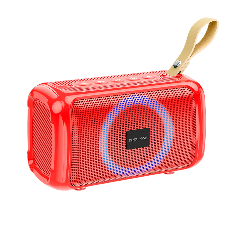Портативная колонка Borofone BR17 bluetooth 5.1 FM/TF/USB/AUX красный (1/50)
