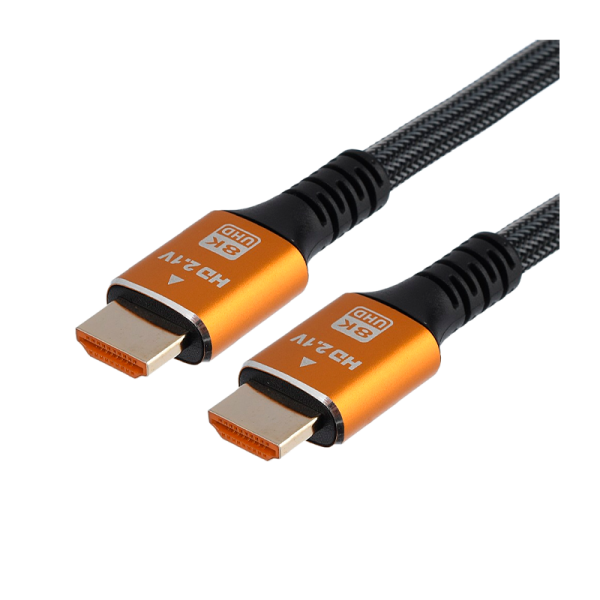Кабель GoPower Ultra High Speed HDMI (m)-HDMI (m) 2.0м нейлон ver.2.1 8K 60Hz серый Premium Zip-Lock