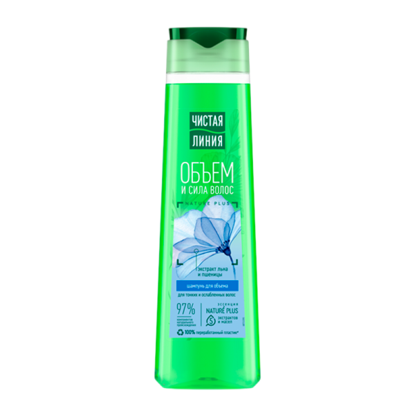 Шампунь Чистая линия Объем и Сила 400 мл (1/6)
