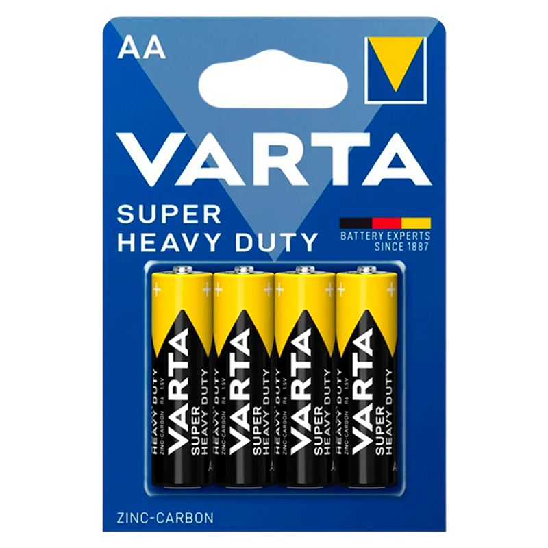Батарейка Varta SUPERLIFE R6 AA BL4 Heavy Duty 1.5V (2006) (4/48/240)