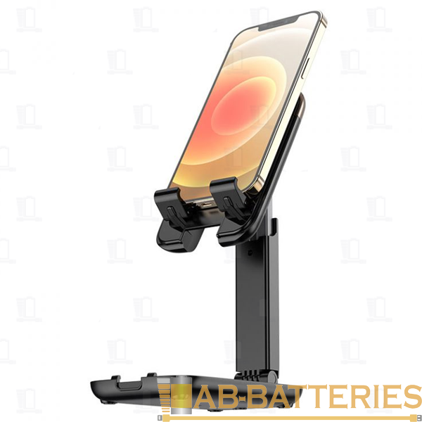 Держатель настольный HOCO S28 на основании черный (1/40)