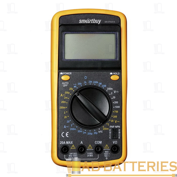 Мультиметр Smartbuy tools DT9201A, противоуд., многофункц., в компл: щупы, крона (SBT-DT9201A)/40