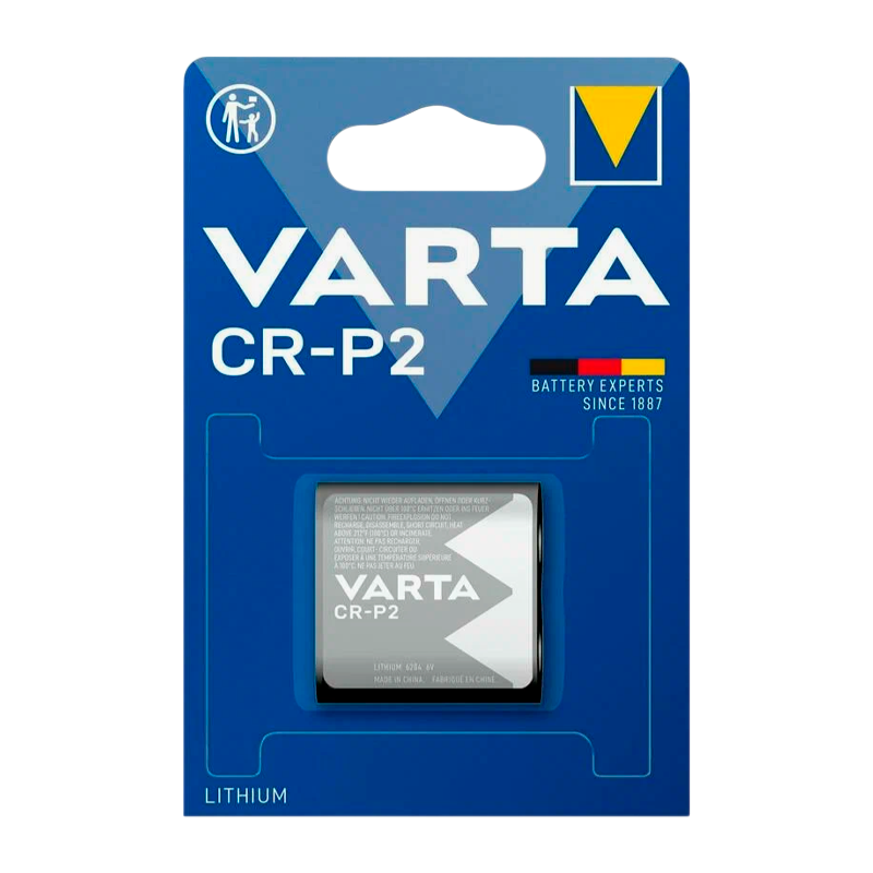 Батарейка Varta CR-P2 BL1 Lithium 6V (6204) (1/10/100)