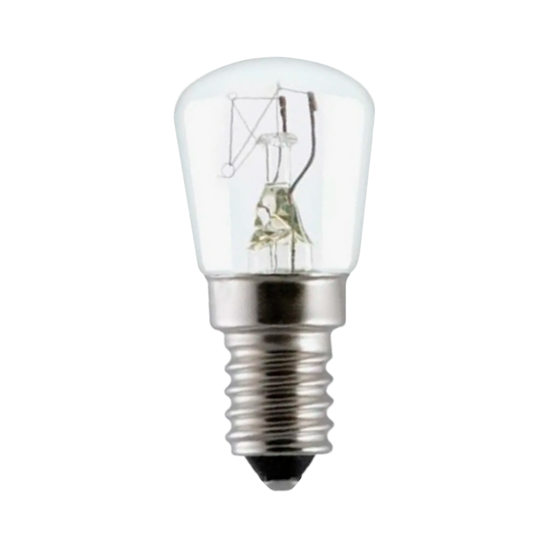 Лампа накаливания F&S T26 Е14 15W 220-240V 300°C для духовок прозрачная (1/50)
