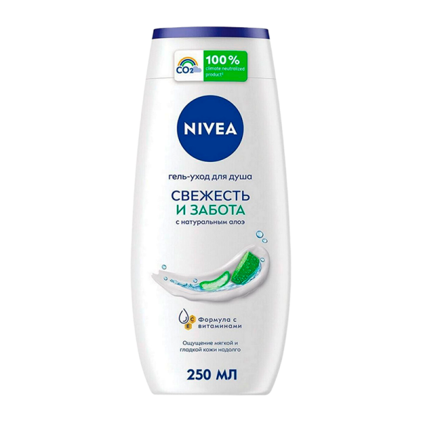 Гель для душа Nivea Свежесть и Забота 250мл