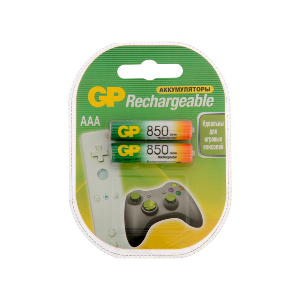 Аккумулятор бытовой GP HR03 AAA BL2 NI-MH 850mAh в пластиковой упаковке (2/20/200) R
