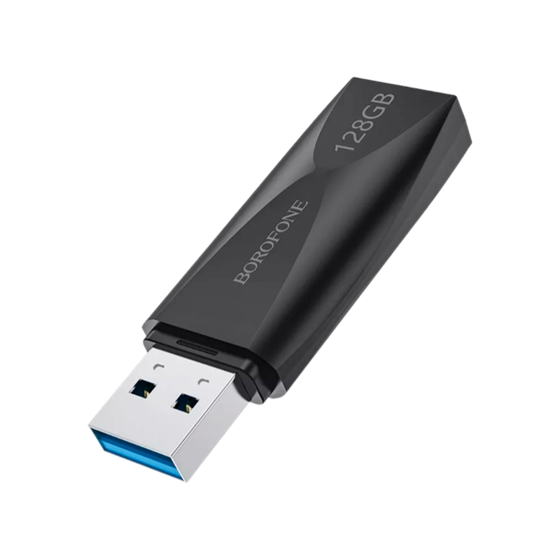Флеш-накопитель Borofone Wonder BUD4 128GB USB3.0 пластик черный (1/40)
