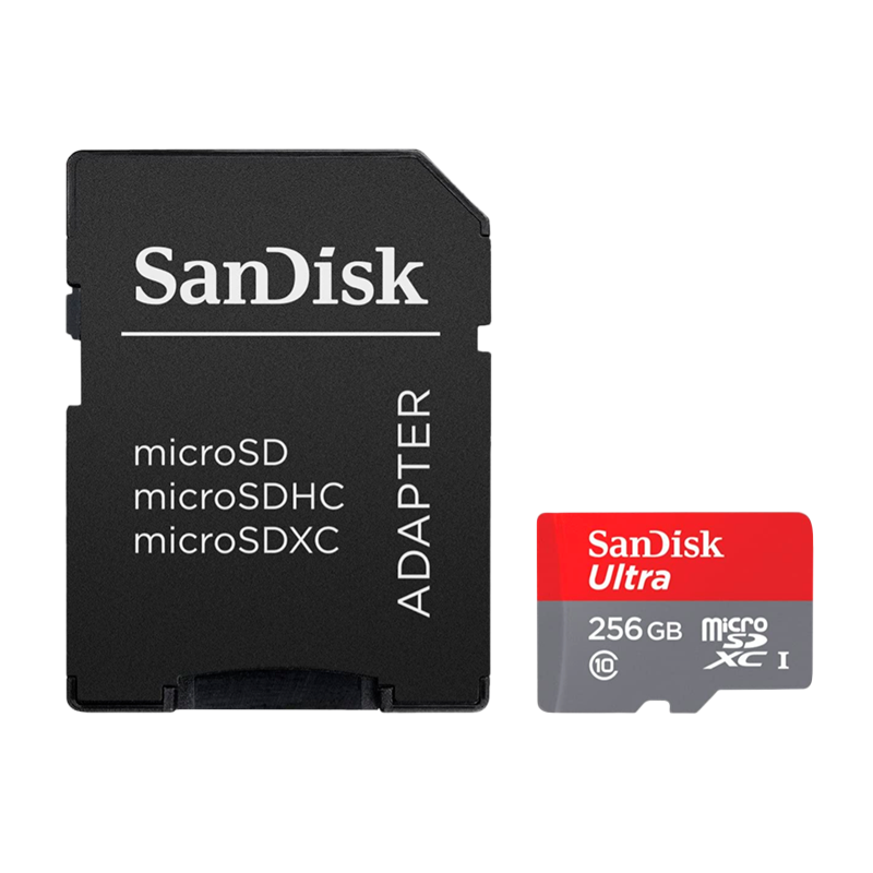 Карта памяти microSD SanDisk ULTRA Android 256GB Class10 UHS-I (U1) 95 МБ/сек с адаптером