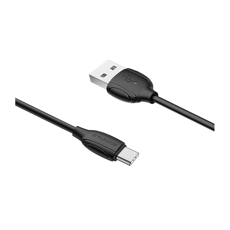 Кабель Borofone BX19 USB (m)-Type-C (m) 1.0м 3.0A ПВХ черный (1/648)