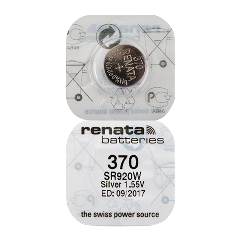 Батарейка Renata 370 (SR920W) Silver Oxide 1.55V (1/10/100)