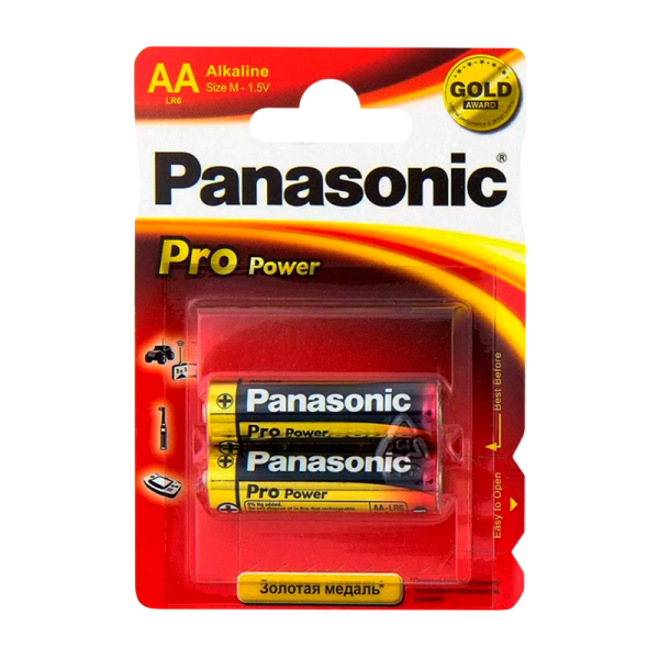 Батарейка Panasonic PRO Power LR6 AA BL2 Alkaline 1.5V (2/24/120)