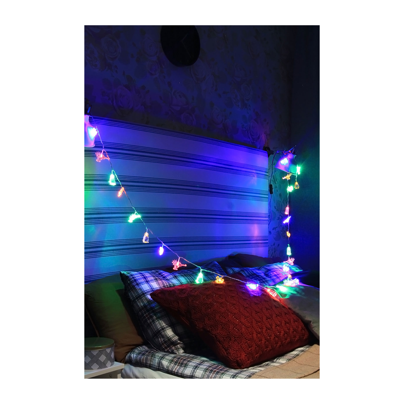 Гирлянда Космос "Животные" 30LED 4.4м микс нить 8 режимов прозрачн.насадки ассорти (1/50)