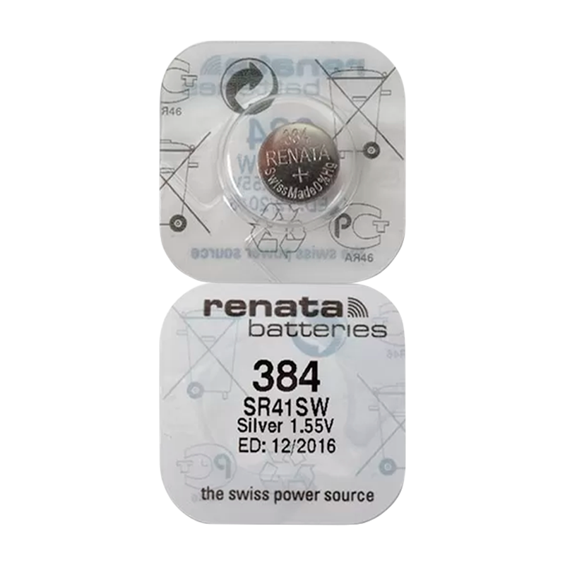 Батарейка Renata 384 (SR41SW) Silver Oxide 1.55V (1/10/100)