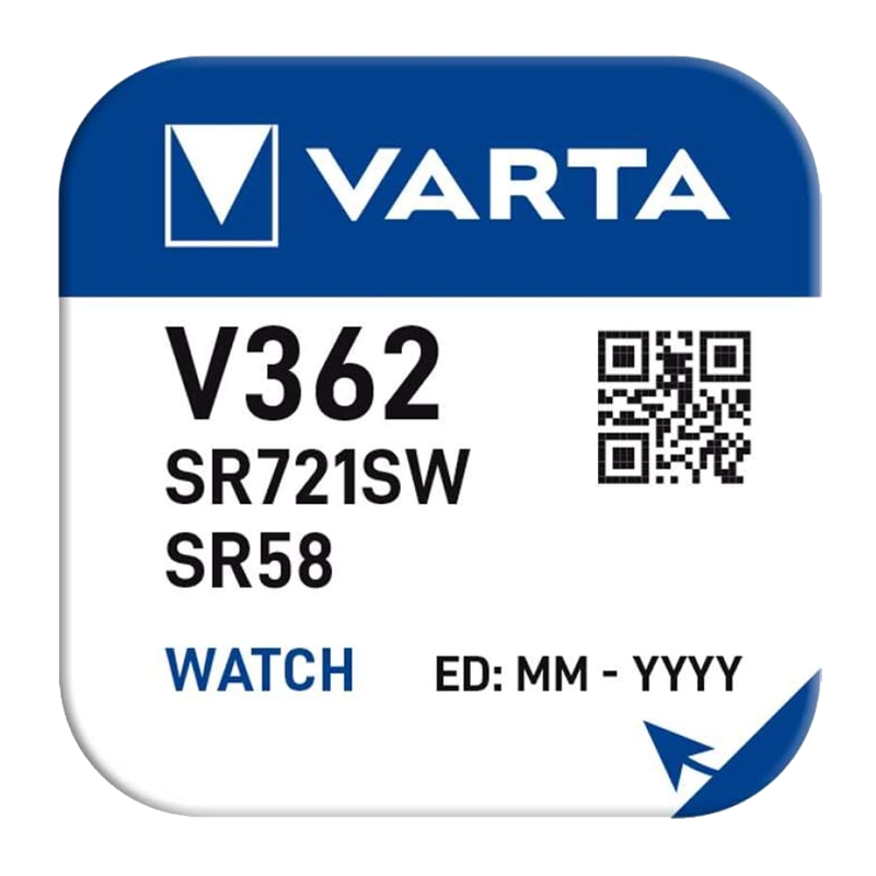 Батарейка Varta 362 (SR721SW) BL1 Silver Oxide 1.55V (1/10/100)