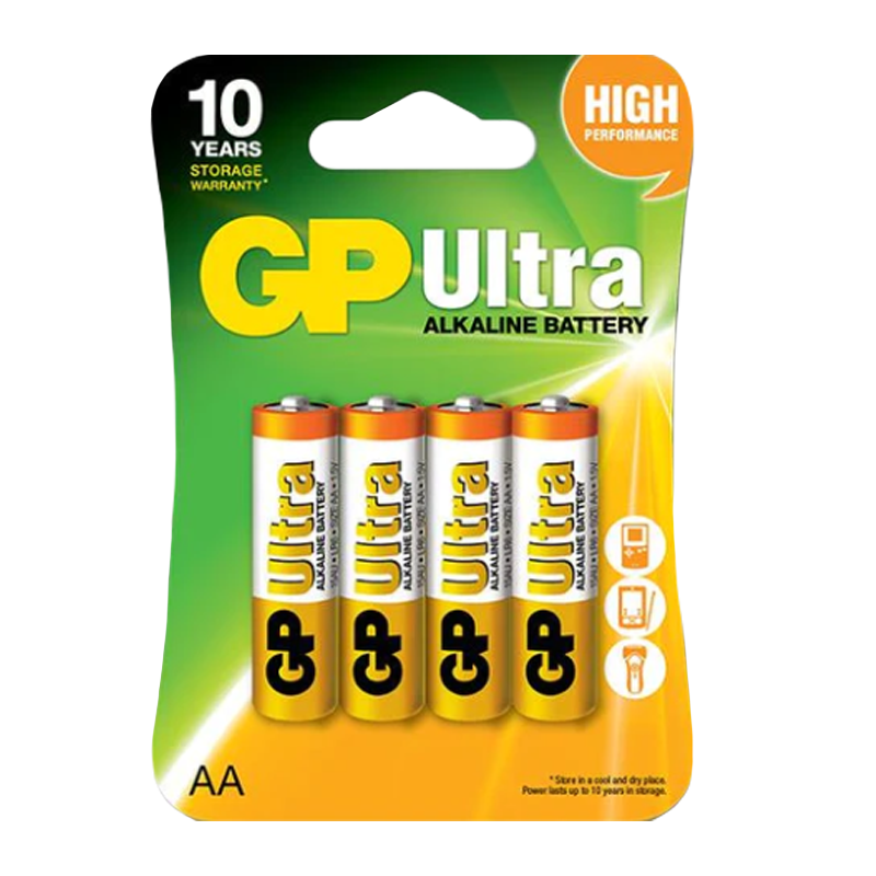 Батарейка GP ULTRA LR6 AA BL4 Alkaline 1.5V (4/40/160)