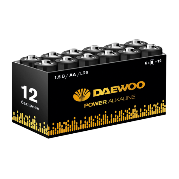 Батарейка Daewoo Power LR6 AA BOX12 Alkaline 1.5V (12/72/576)