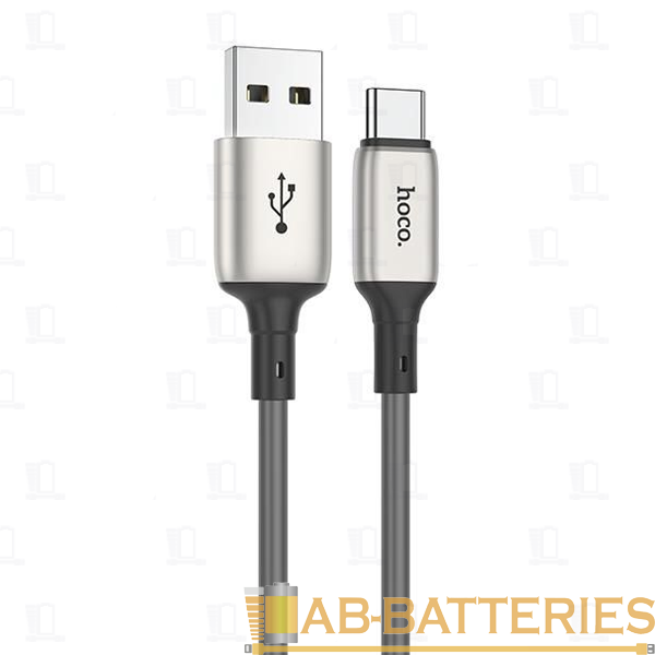 Кабель HOCO X66 USB (m)-Type-C (m) 1.0м 3.0A TPE серый (1/31/310)