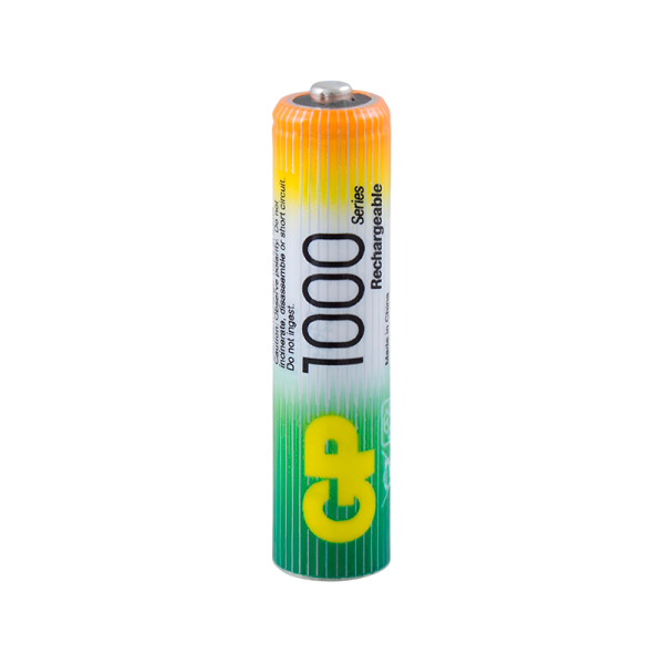 Аккумулятор бытовой GP HR03 AAA BL4 NI-MH 1000mAh в пластиковой упаковке (4/40/400)