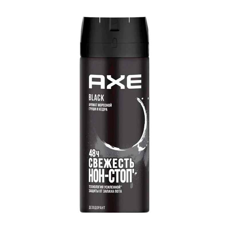 Дезодорант мужской AXE BLACK спрей 150мл (1/6)