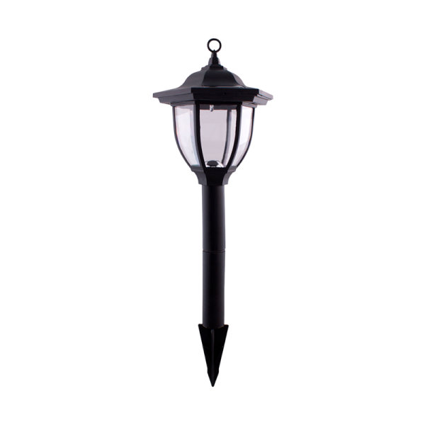 Фонарь садовый Старт 1LED САД от солнечной батареи IP44 датчик освещения черный