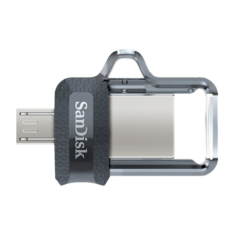 Флеш-накопитель SanDisk Ultra Android Dual Drive DD3 64GB USB3.0 microUSB (m) пластик черный