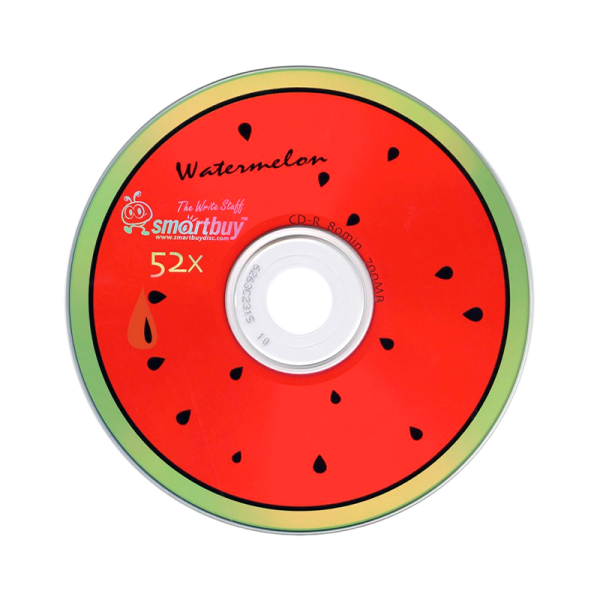 Диск CD-R Smartbuy Fresh-Watermelon 52x 80min 10шт. cake box (50/250)
