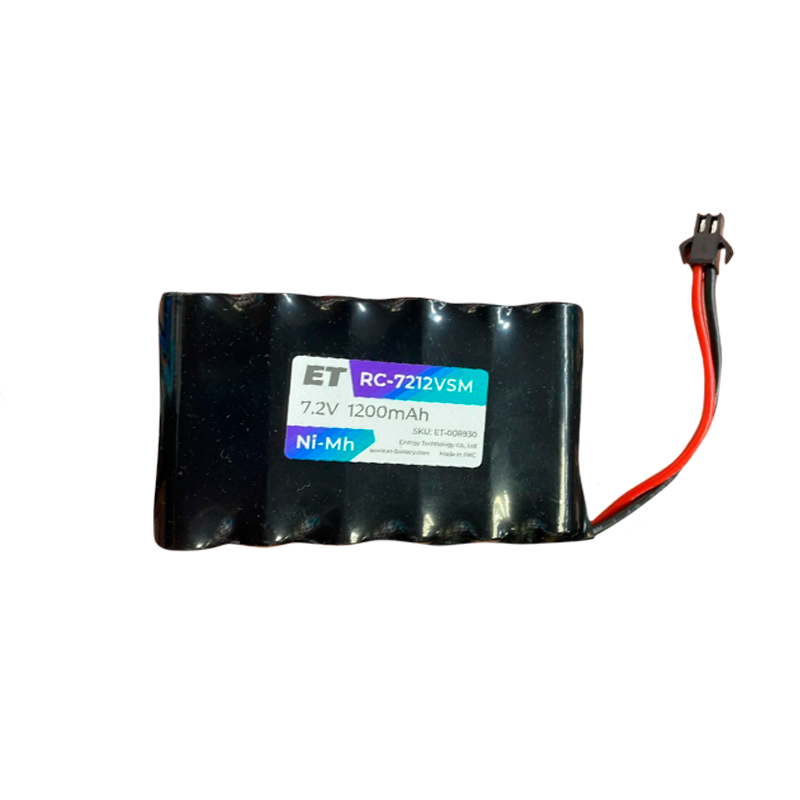 Аккумулятор ET RC-7212VSM BL1 VSM черный, 7.2V, 1200mAh, Ni-Mh, в ряд (1/100)