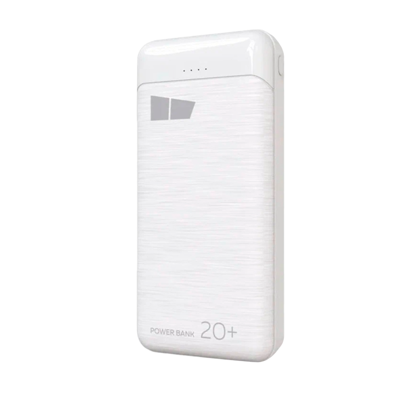 Внешний аккумулятор MORE CHOICE PB33-20 20000mAh 2.1A 2USB белый (1/10/50)
