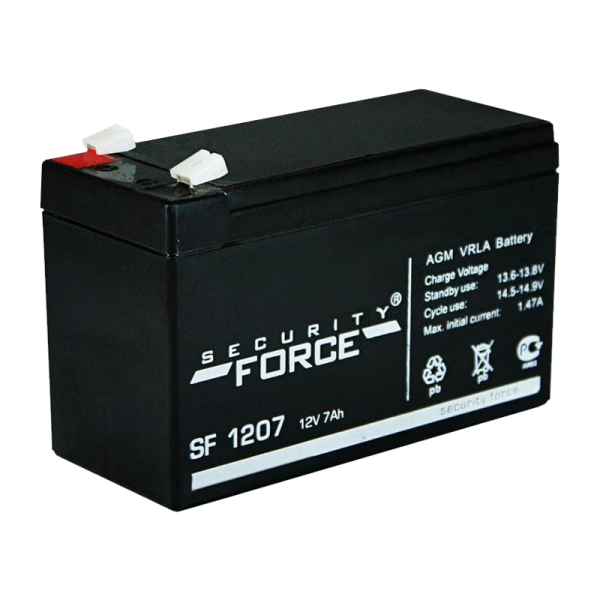 #Аккумулятор свинцово-кислотный Security Force SF 1207 12V 7Ah (1/5)