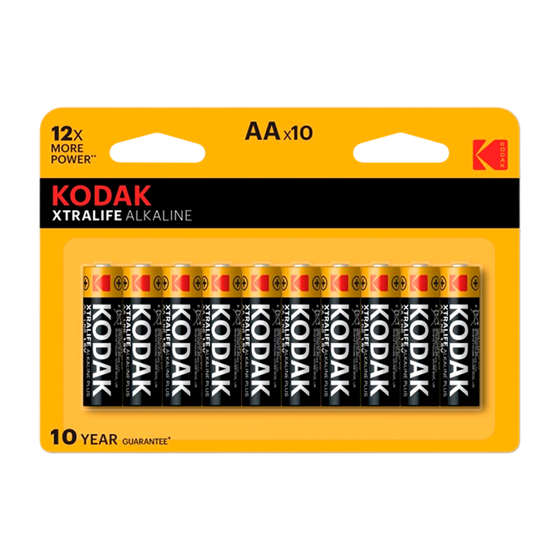 Батарейка Kodak XTRALIFE LR6 AA BL8+2 Alkaline 1.5V (10/120/480/19200)