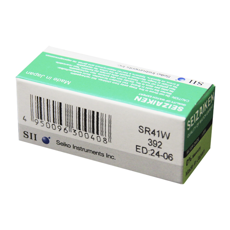 Батарейка SEIZAIKEN 392 (SR41W) Silver Oxide 1.55V (1/10/100/1000)